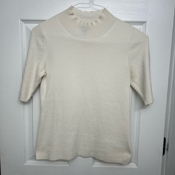Ann Taylor Ivory Knit Top - Picture 2 of 3